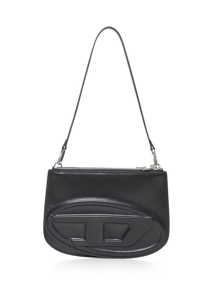1dr Twin Shoulder Bag Black Bovine Leather