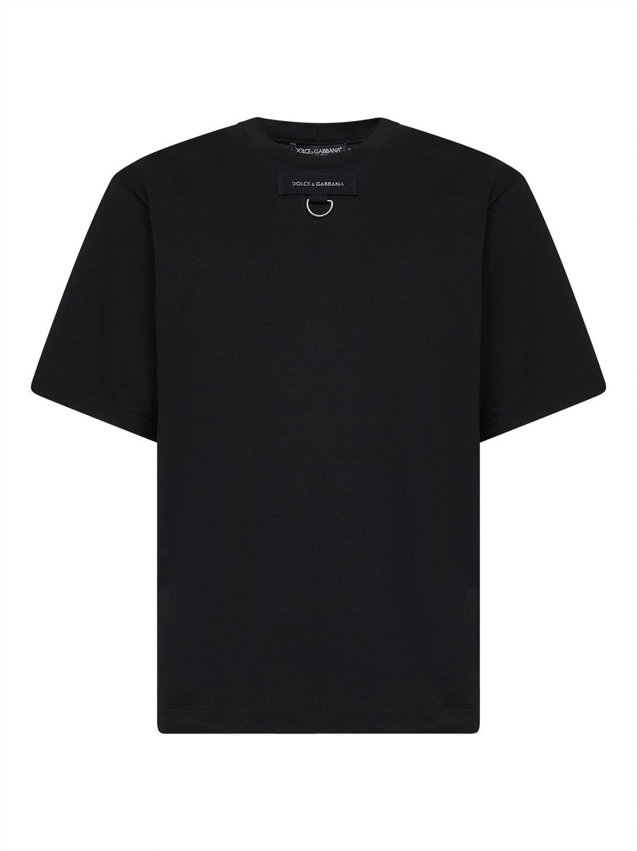 Black Jersey Logo T-Shirt Cotton T-shirts