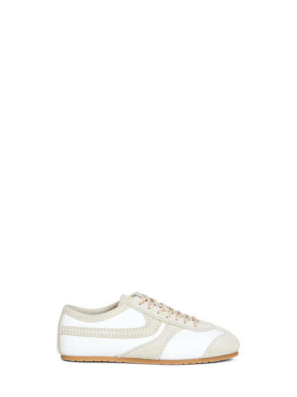 White Nappa Leather Sneakers Trainers