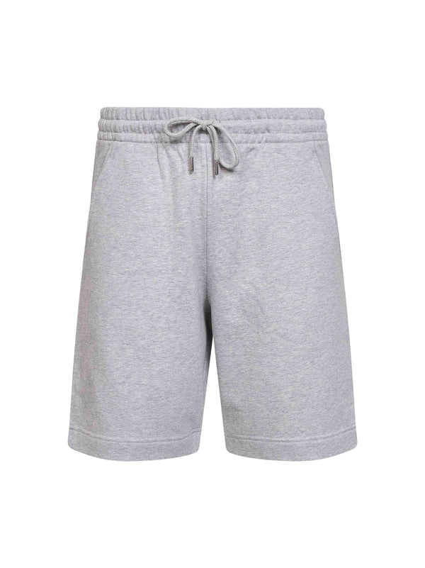 Bermuda Shorts Melange Grey Cotton