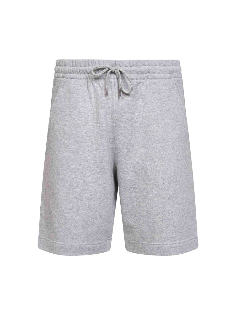 Bermuda Shorts Melange Grey Cotton