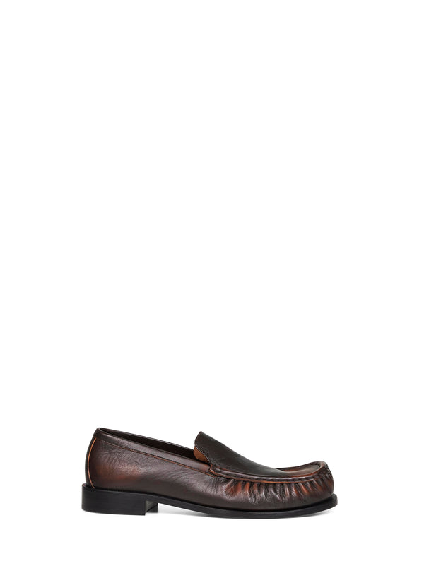 Loafers — Tan Calf Leather Brown