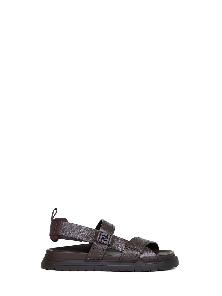 Sandals Cuoio Romano Leather Brown Calf
