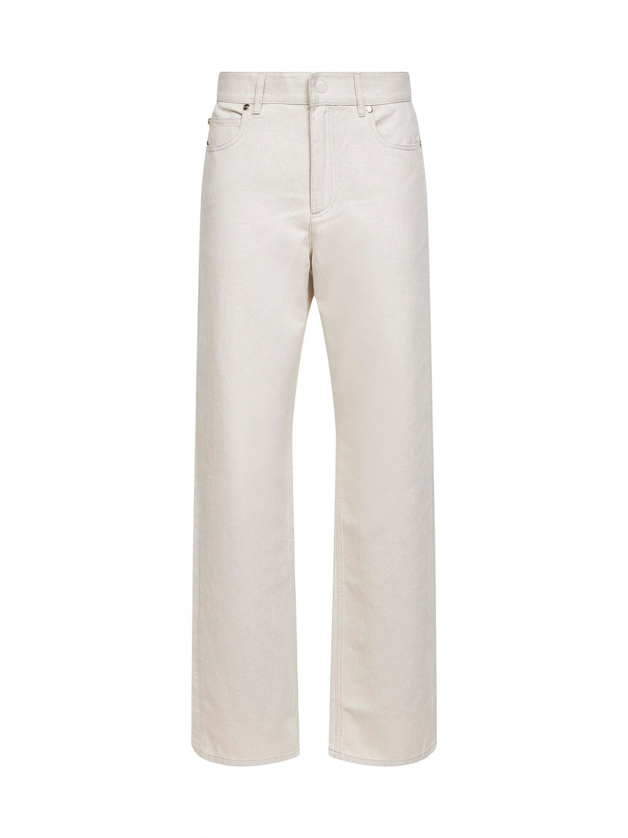 Jeans Ivory Cotton Denim