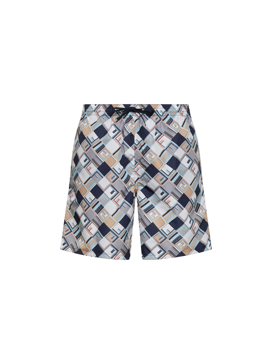 Swim Shorts Multicolour Polyester Beachwear