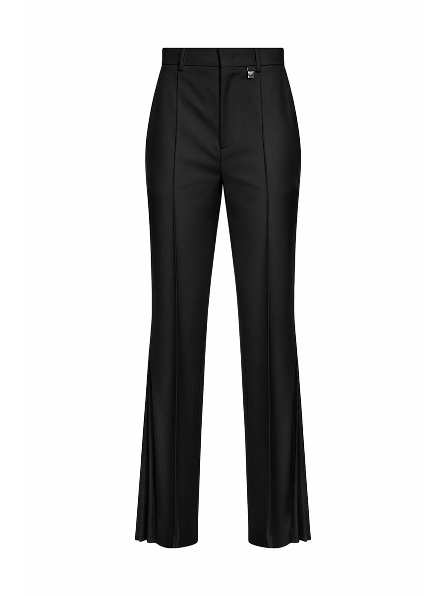 Trousers Flared Virgin Wool Black