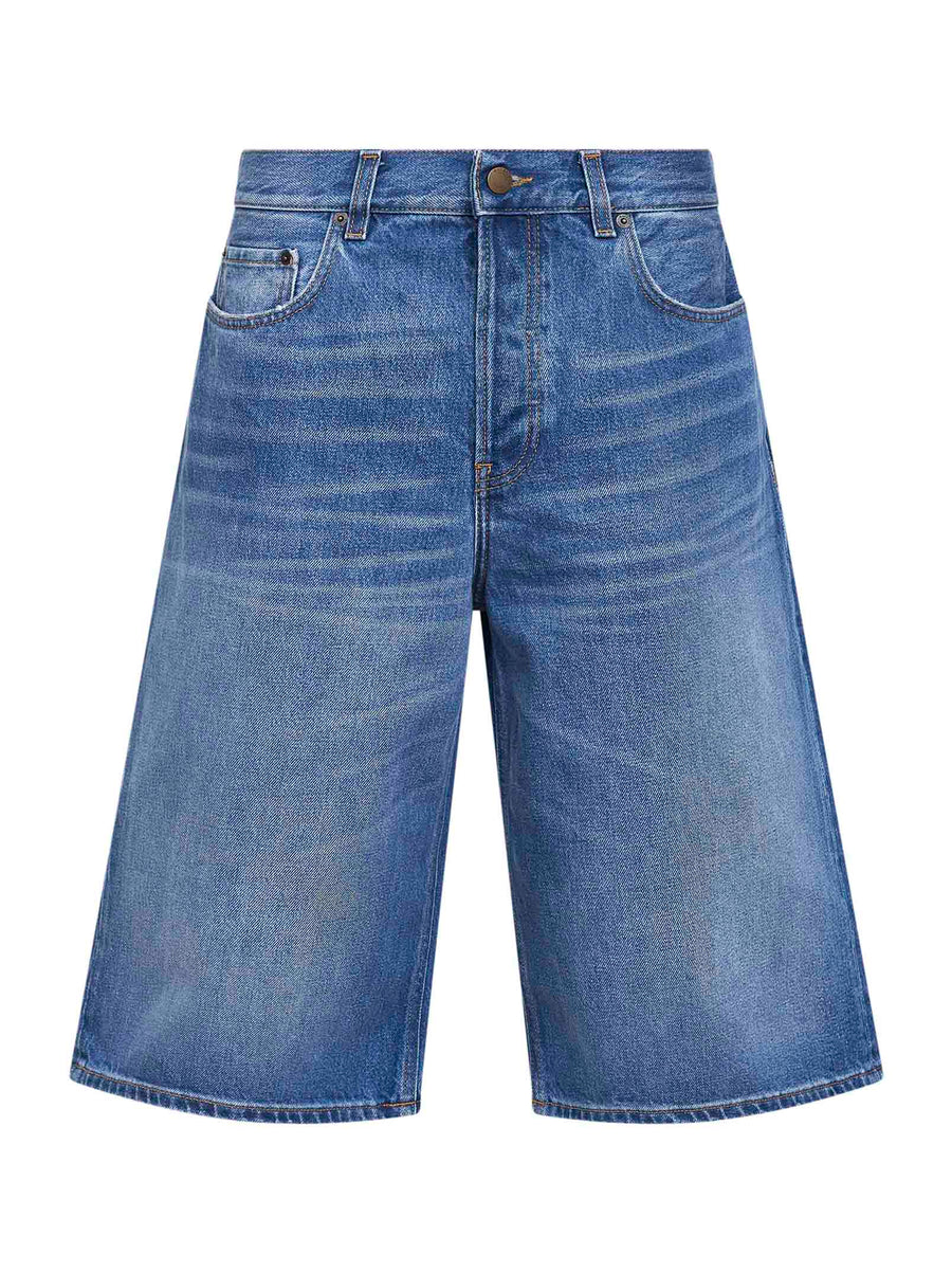 Bermuda Shorts New Becky Blue Denim Cotton