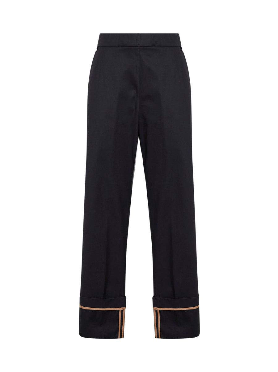 Trousers Cotton Gabardine Blue