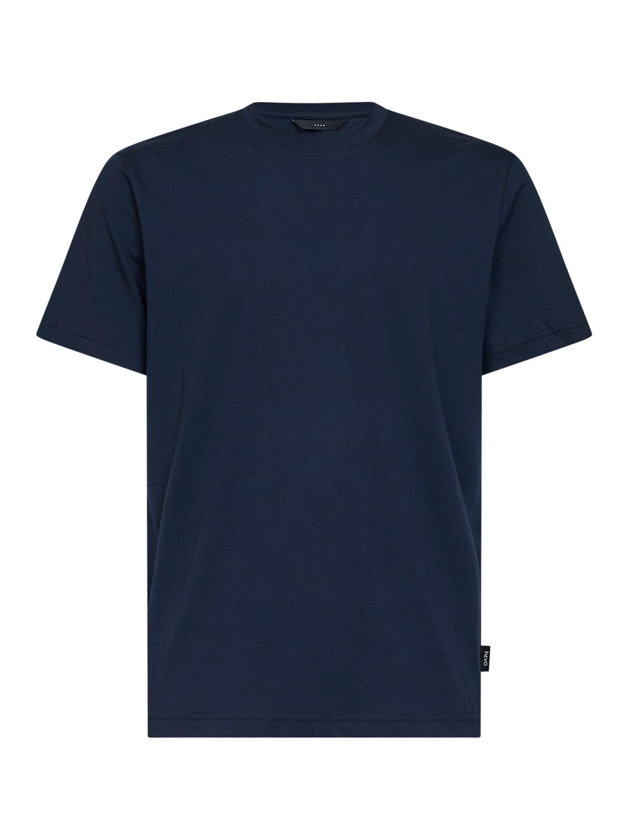 T-Shirt Mulino Blue Cotton Jersey T-shirts