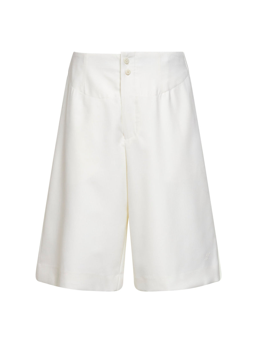 Bermuda Shorts The Moisson White Cotton