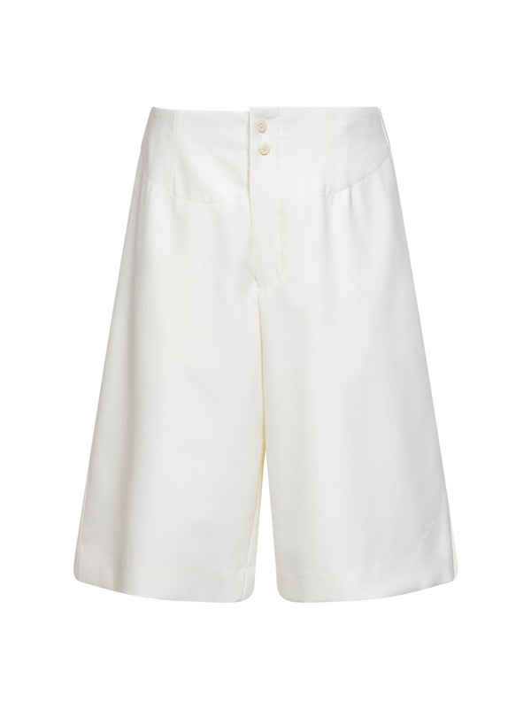 Bermuda Shorts The Moisson White Cotton