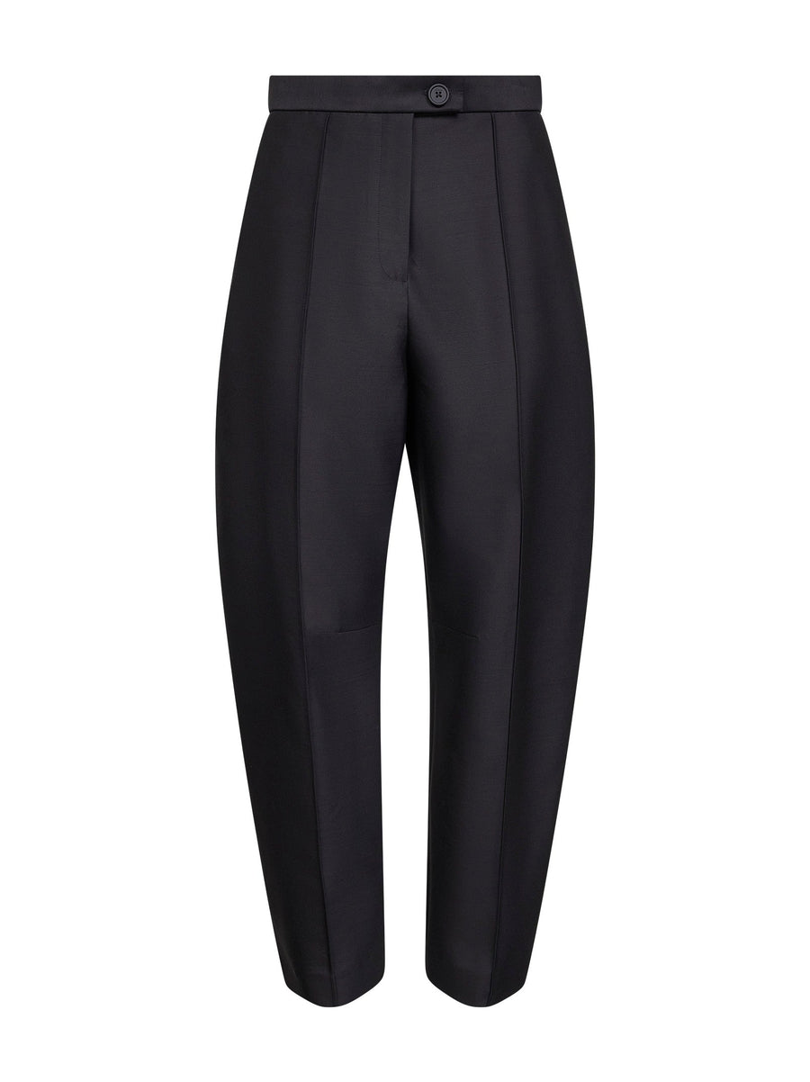 Black Wool And Silk Faille Jude Trousers Virgin