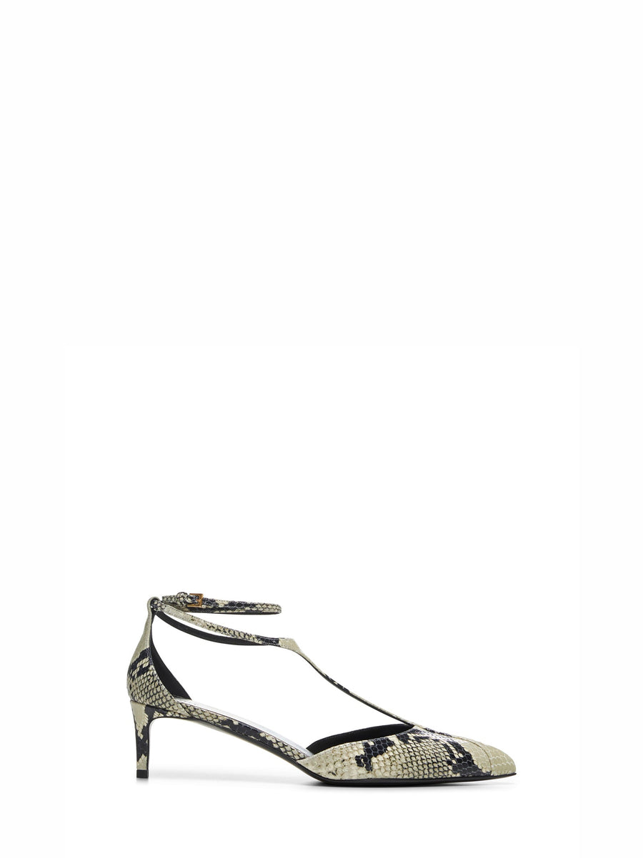 Python Embossed Leather Mia Pump Calf Pumps
