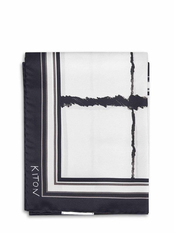 Silk Twill Scarf Black