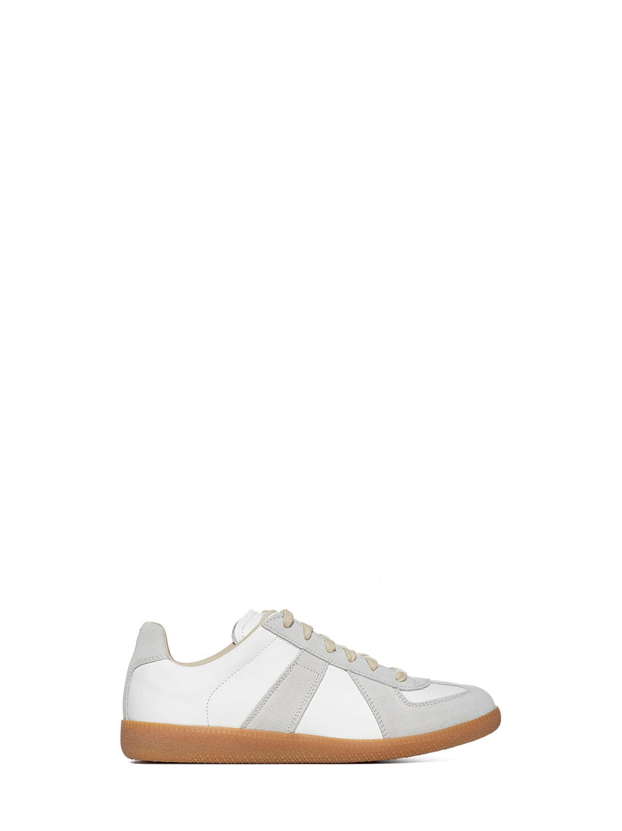Replica Sneakers White Calf Leather Trainers