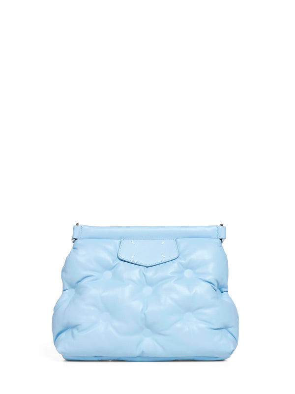 Clutch Bag Glam Slam Classique Light Blue Ovine Leather (top Grain) Handbags