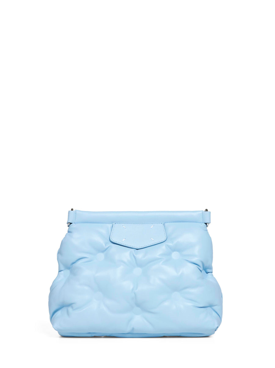 Clutch Bag Glam Slam Classique Light Blue Ovine Leather (top Grain) Handbags