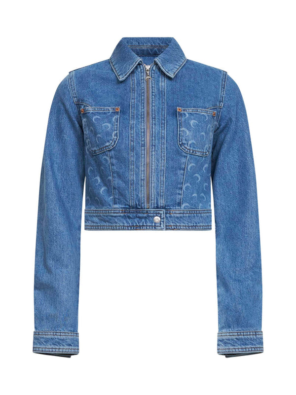 Trucker Jacket Light Blue Organic Denim Cotton Bomber