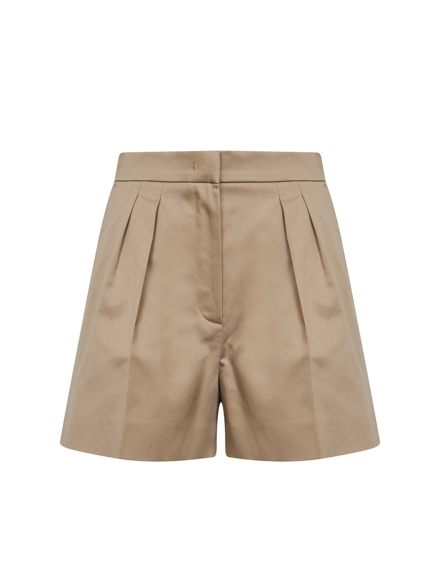 Shorts Mxmtabacco Beige Cotton