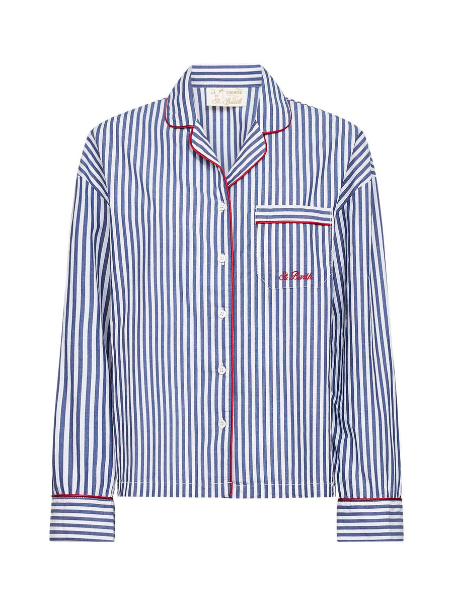 Shirt Astra Poplin Blue Cotton