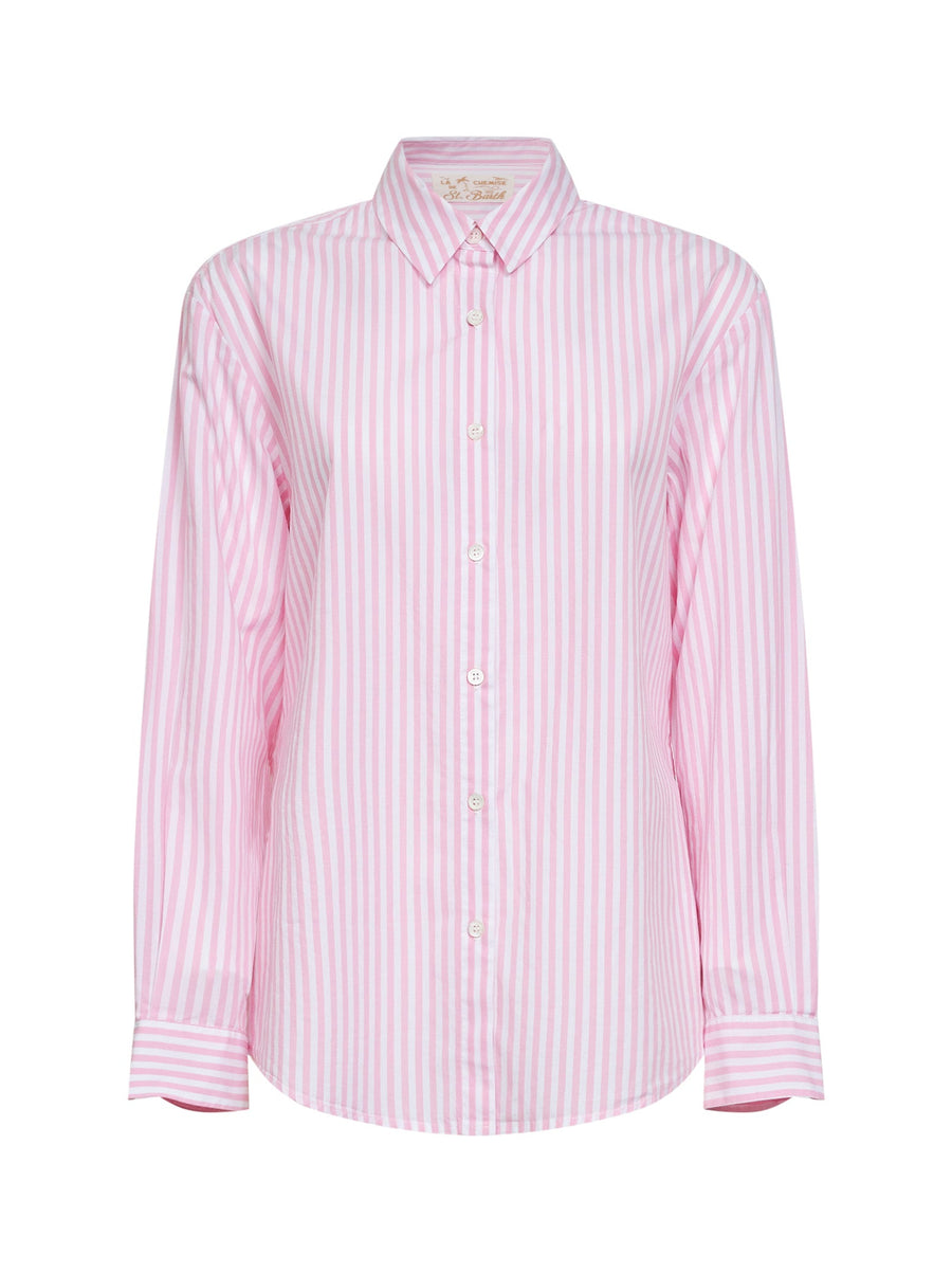 Shirt Brigitte Pink-White Cotton