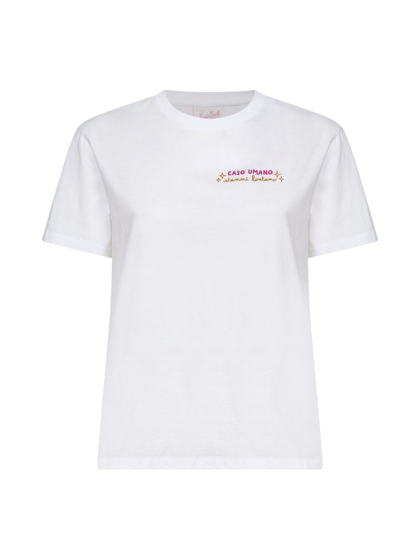 T-Shirt Emilie White Cotton T-shirts & Jerseys