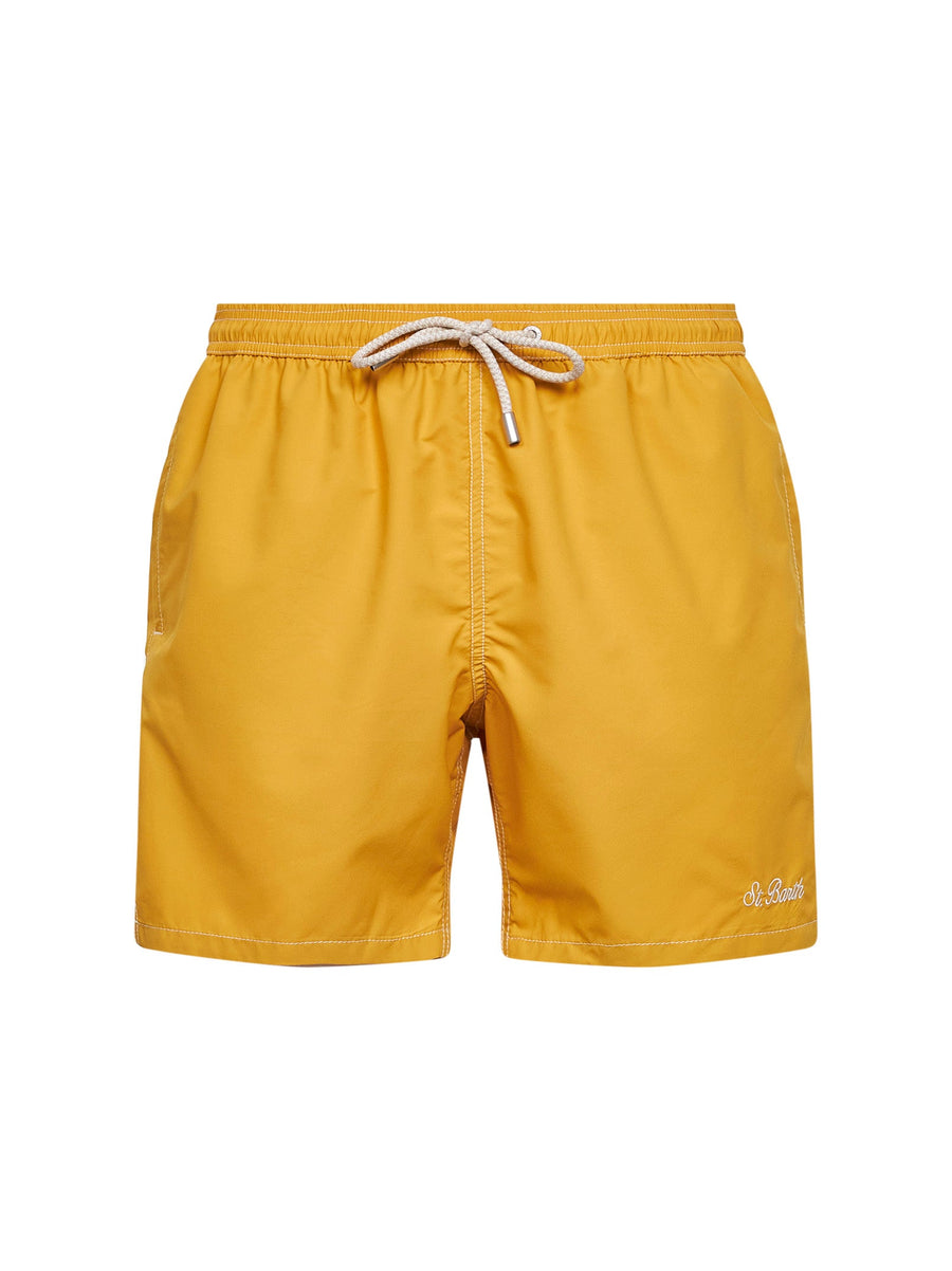 Swim Shorts Patmos Yellow Polyester Beachwear