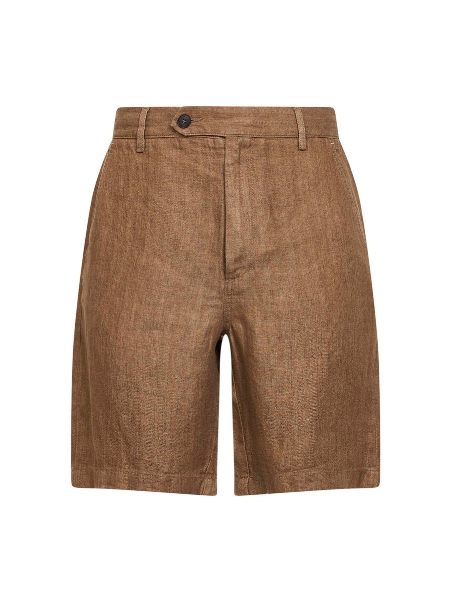Bermuda Shorts Sebastian Linen Brown