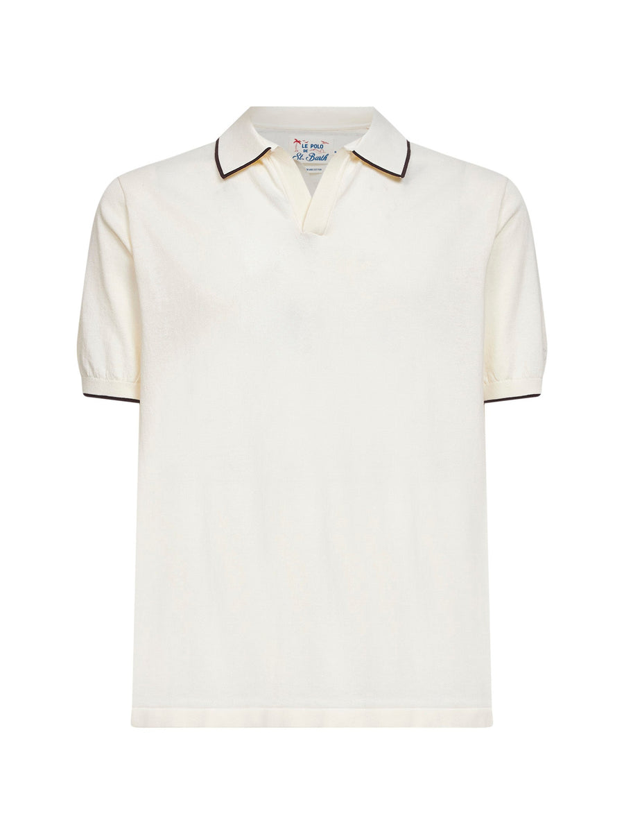 Polo Shirt Sloan Ivory Cotton