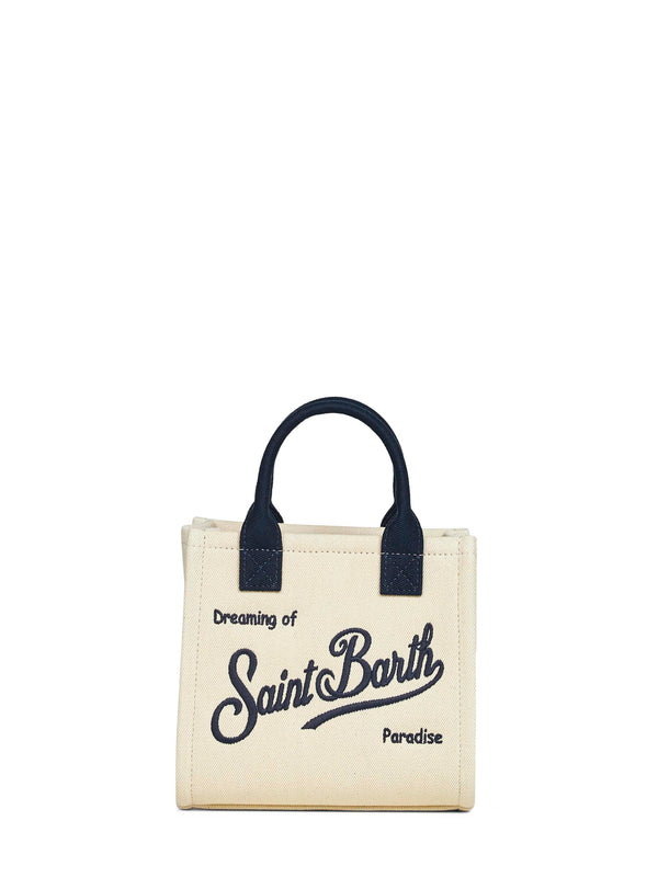 Mini Vanity Bag Ivory Cotton Handbags
