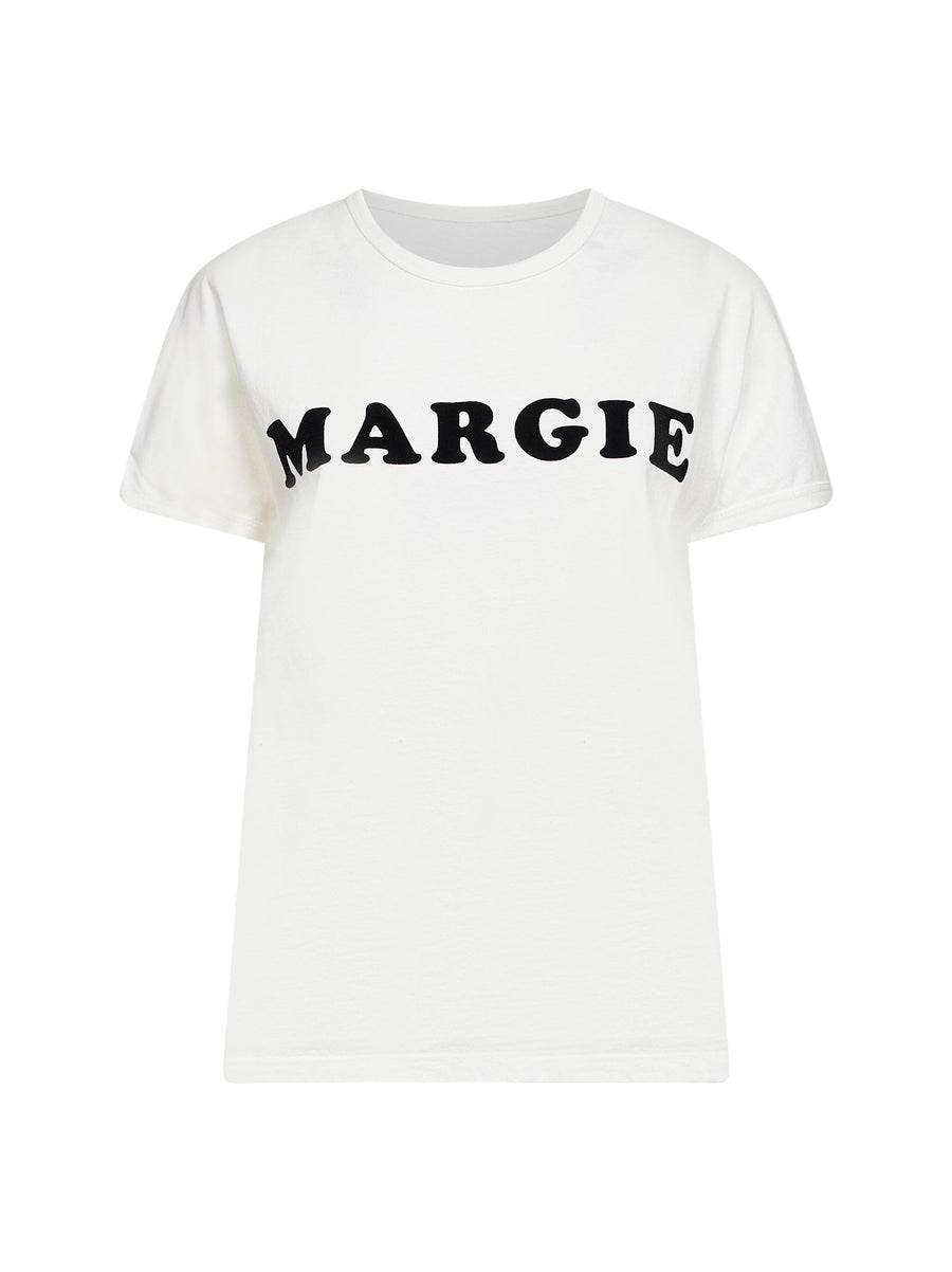 T-Shirt Margie Print White Cotton T-shirts & Jerseys