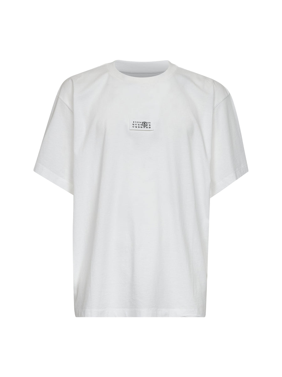 T-Shirt Numeric Signature White Jersey Cotton T-shirts