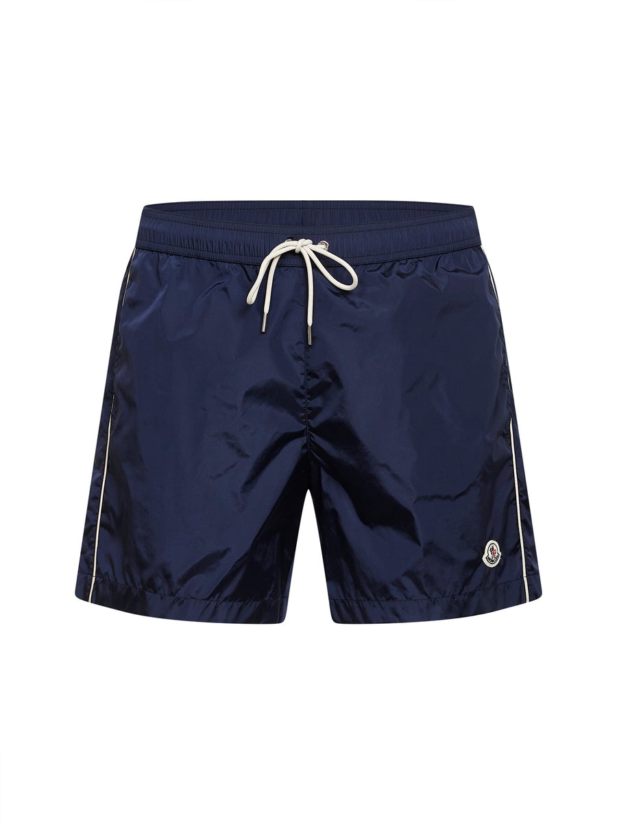 Swim Shorts Nylon Navy Blue Polyamide Beachwear