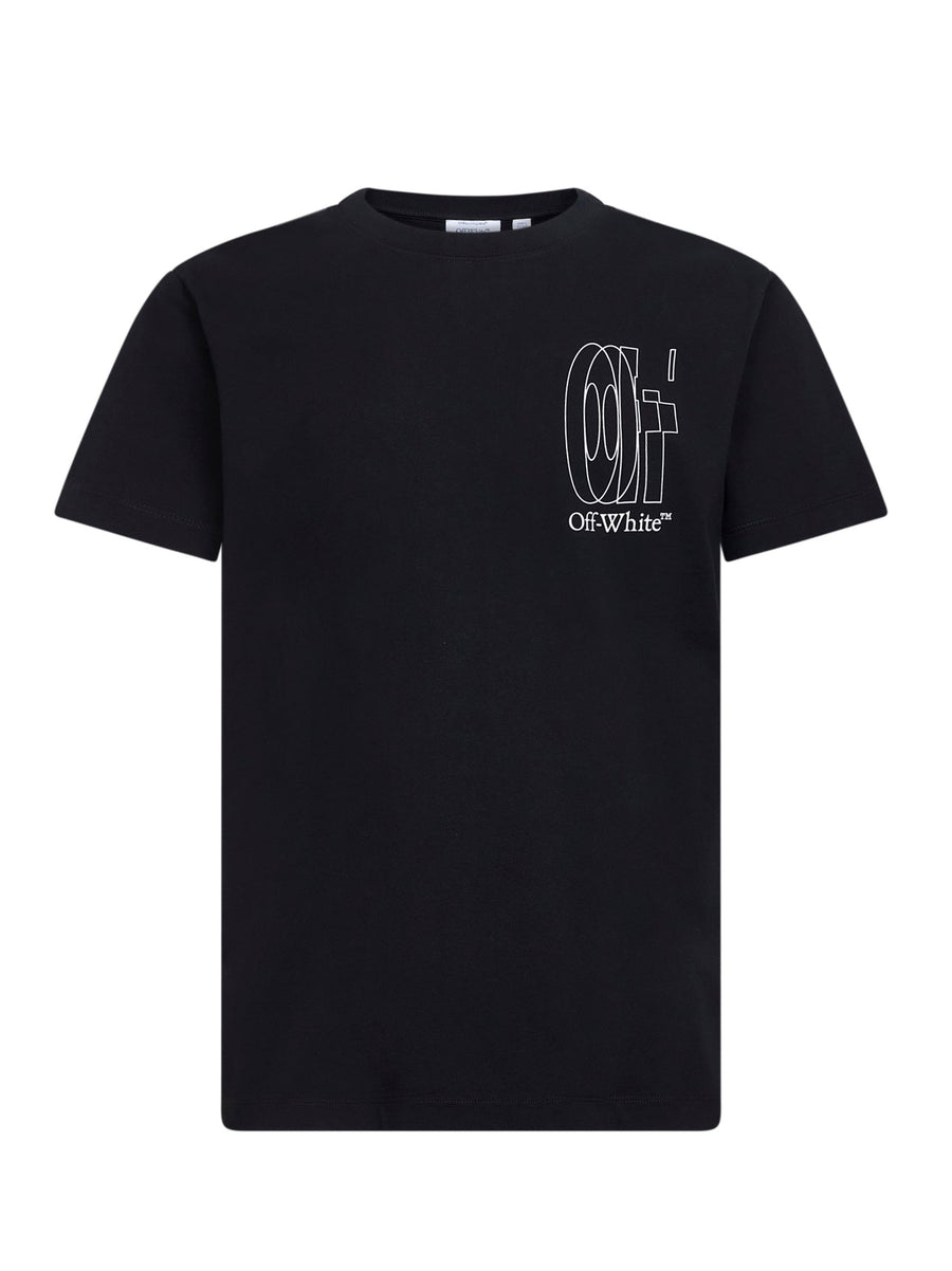 T-Shirt Slim-Fit Printed Black Cotton T-shirts