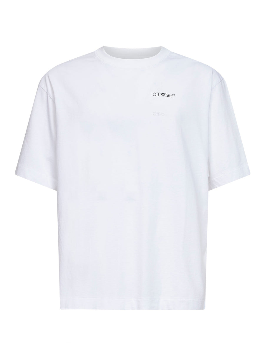 Half Arrow Skate T-Shirt White Cotton T-shirts