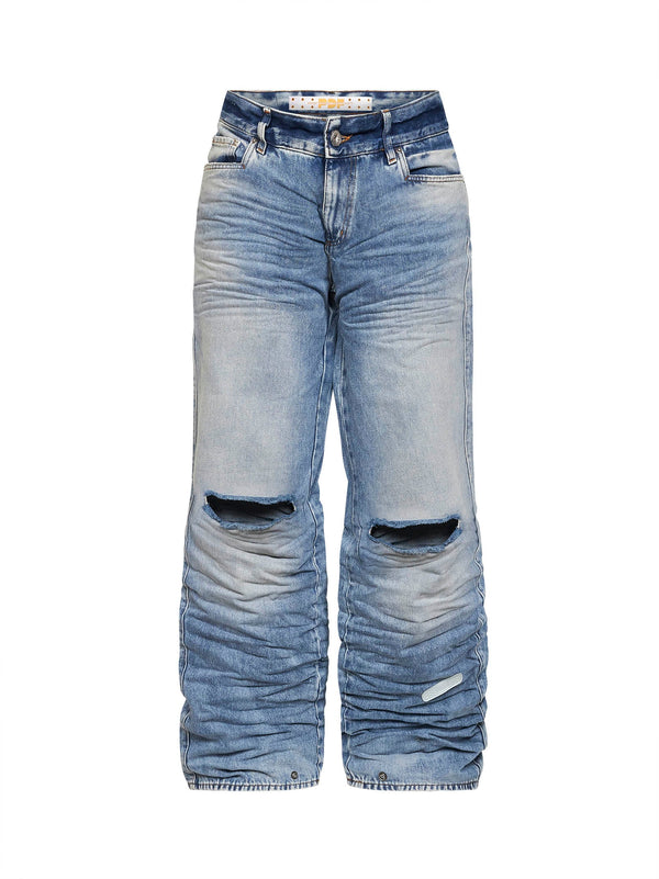 Jeans Rich Kid Light Blue Denim Linen/flax