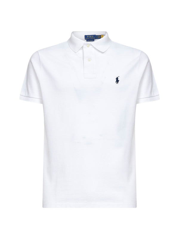 White The Iconic Mesh Polo Shirt Cotton