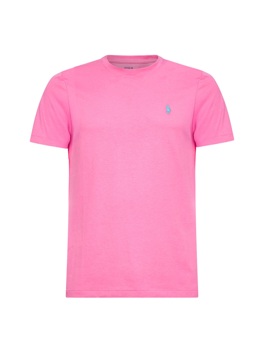 Baja Pink Custom Slim-Fit Crewneck T-Shirt Cotton T-shirts