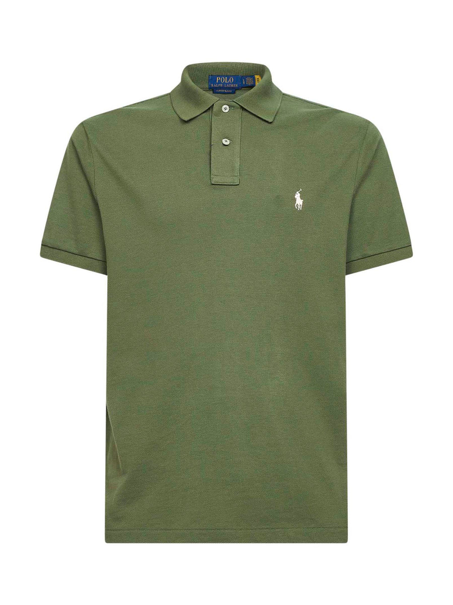 Garden Trail Iconic Mesh Polo Shirt Green Cotton