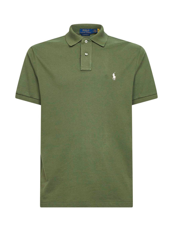 Garden Trail Iconic Mesh Polo Shirt Green Cotton