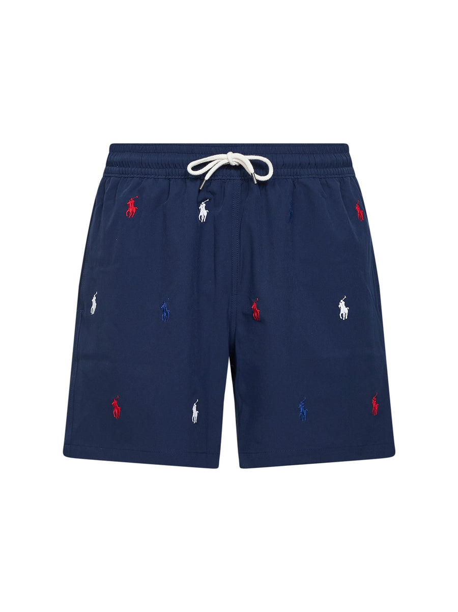 Swim Trunks Traveler Classic Blue Cotton Beachwear