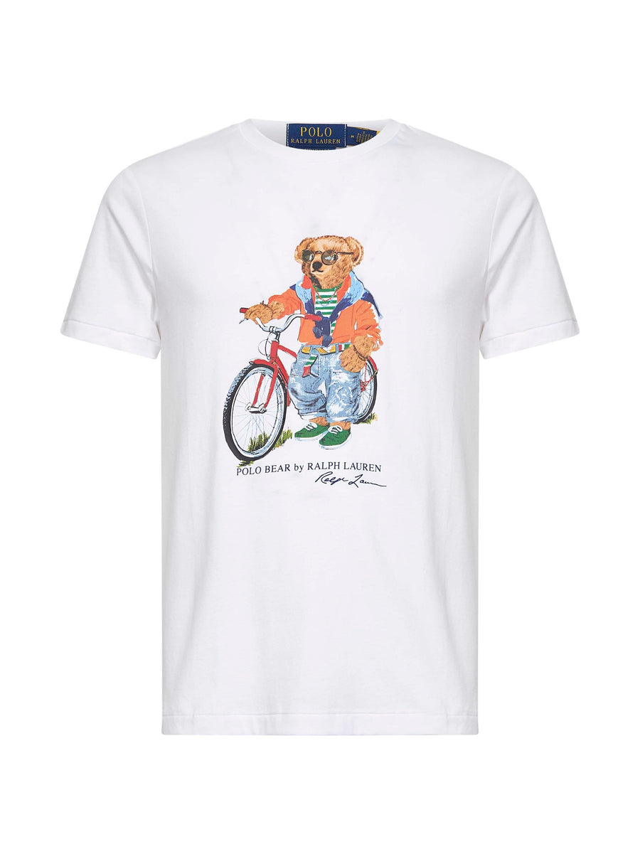T-Shirt Polo Bear White Cotton T-shirts
