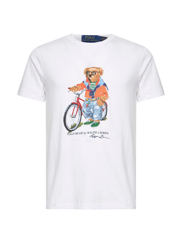 T-Shirt Polo Bear White Cotton T-shirts