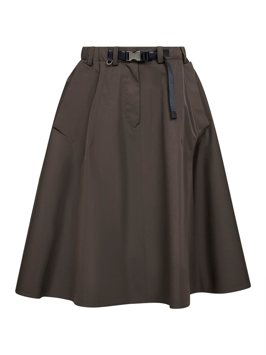 Midi Skirt Circle Green Recycled Polyester