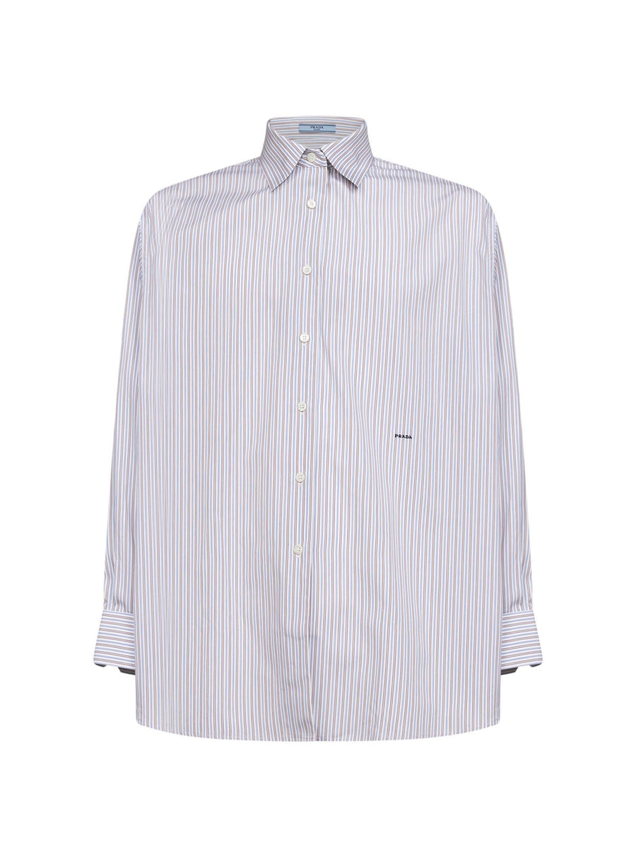 Striped Cotton Poplin Shirt