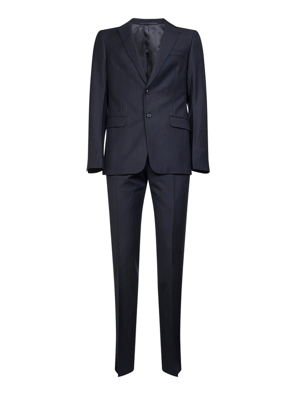 Blue Wool And Cashmere Suit Virgin Suits