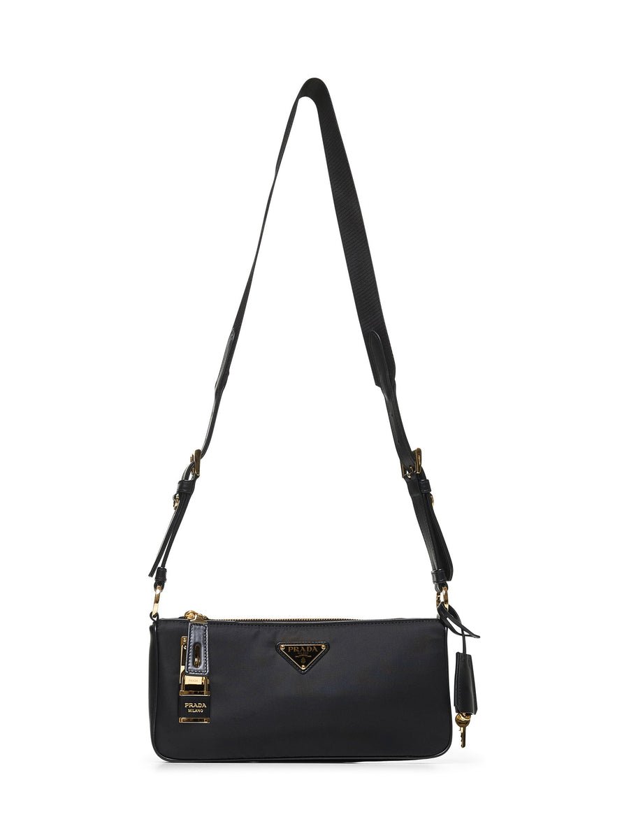 Small Black Shoulder Bag Recycled Polyamide