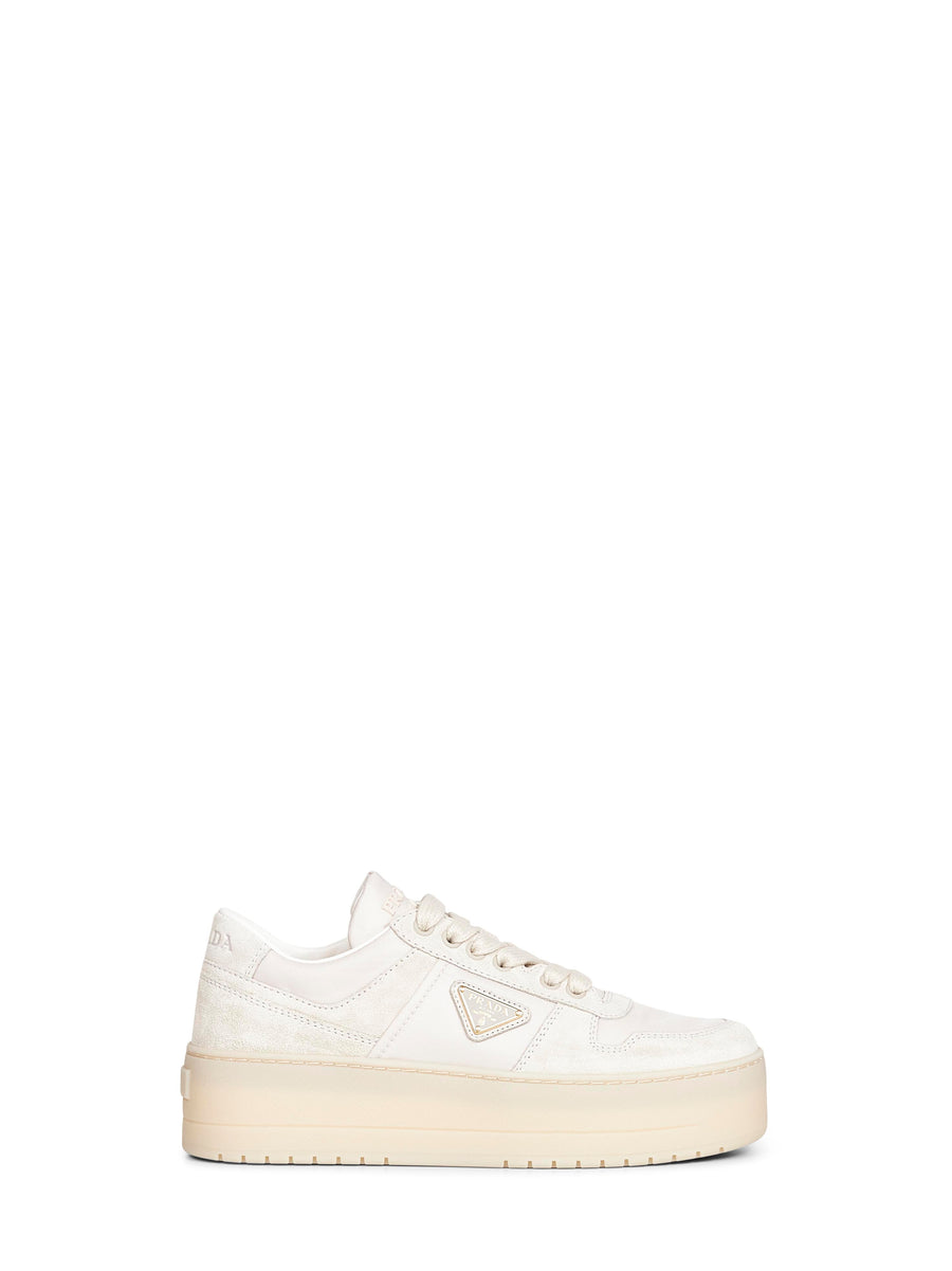 Ivory Downtown Bold Sneakers Recycled Polyamide Lace-up Shoes
