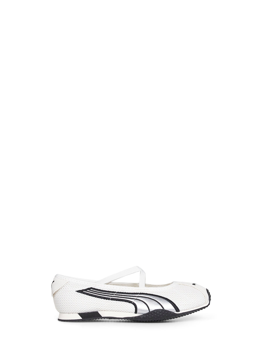 Ballet Flats H-Street White 76.fabric Ballerina Shoes