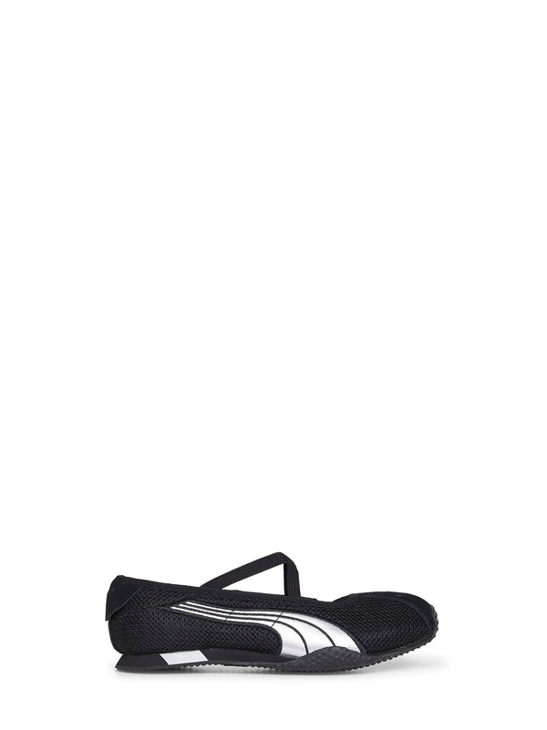 Ballet Flats H-Street Black Mesh 76.fabric Ballerina Shoes